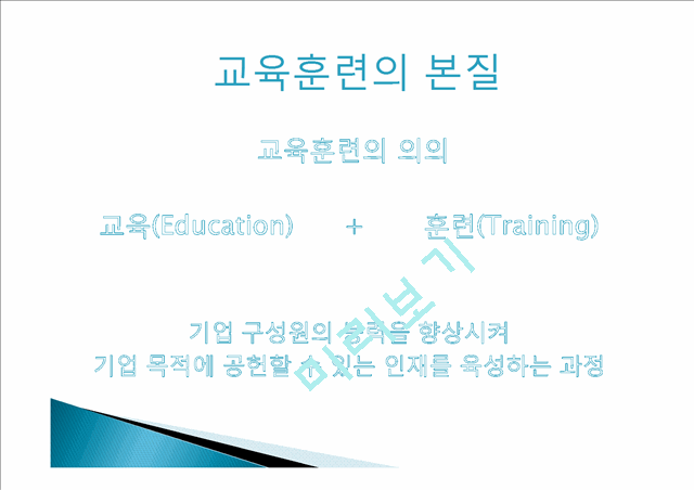 교육 훈련의 본질과 필요성, 목적, 기대효과 및 사례(삼성,LG,SK)   (3 )